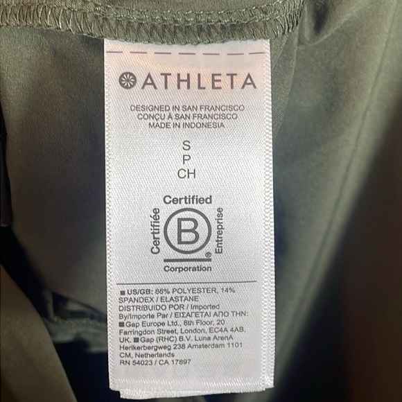 Athleta Avenue Olive Green Romper size small - Picture 7 of 9